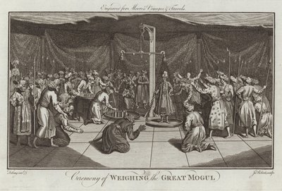 Cerimonia di pesatura del Gran Mogol da English School