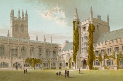 Cappella e Biblioteca, Magdalen College, Oxford da English School