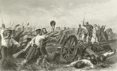 Carica degli Highlanders prima di Cawnpore, sotto il Generale Havelock da English School