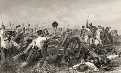 Carica degli Highlanders prima di Cawnpore sotto il generale Havelock, da 