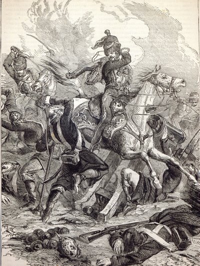 Carica della Brigata Leggera, illustrazione da 