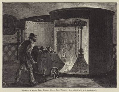 Caricamento di un moderno altoforno (Govan Iron Works) da English School