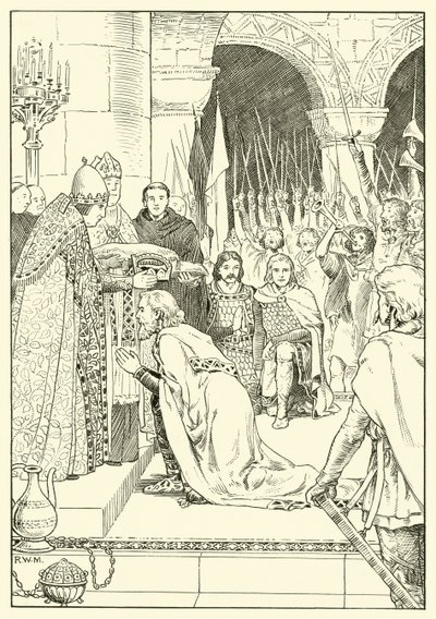 Carlo Magno incoronato a San Pietro da English School