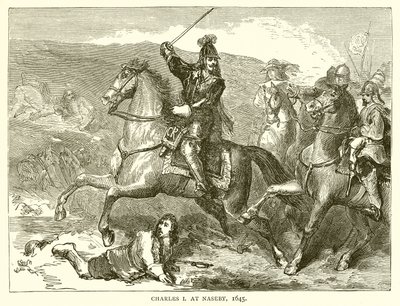 Carlo I a Naseby, 1645 da English School