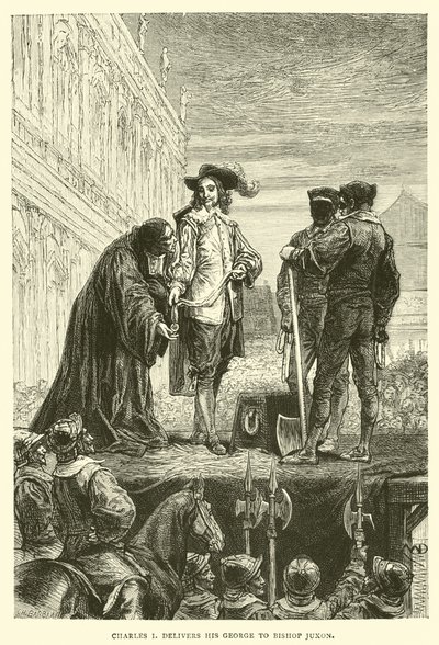 Carlo I consegna il suo George al vescovo Juxon da English School