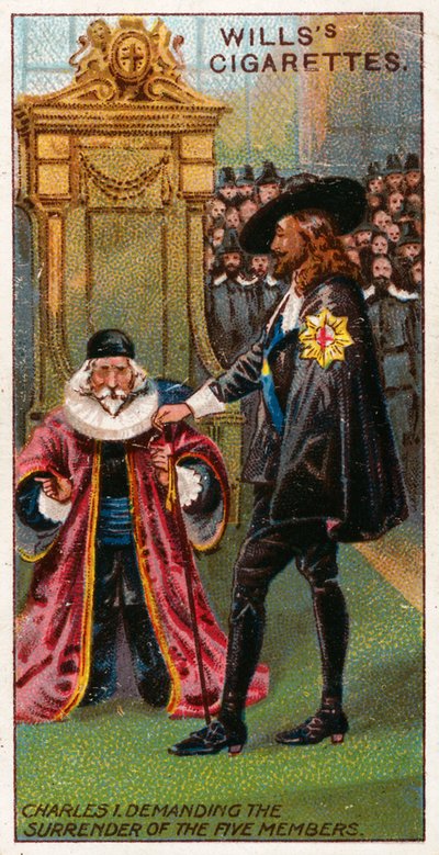 Carlo I che chiede la resa dei cinque membri da English School