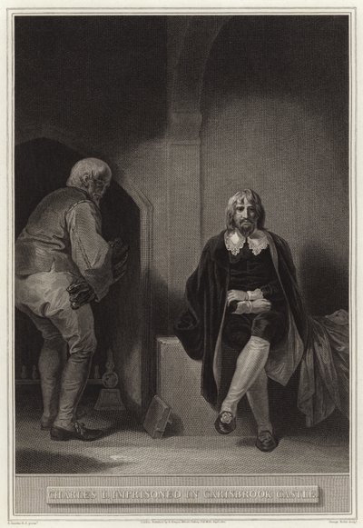 Carlo I imprigionato nel castello di Carisbrook da English School
