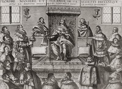 Carlo I nella Camera dei Lord nel 1648, da 