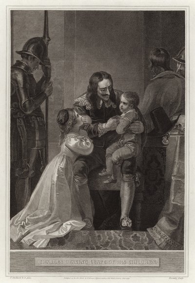 Carlo I saluta i suoi figli da English School
