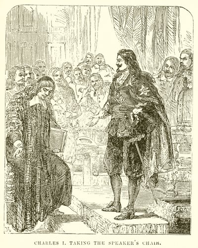Carlo I che Prende la Sedia del Presidente da English School