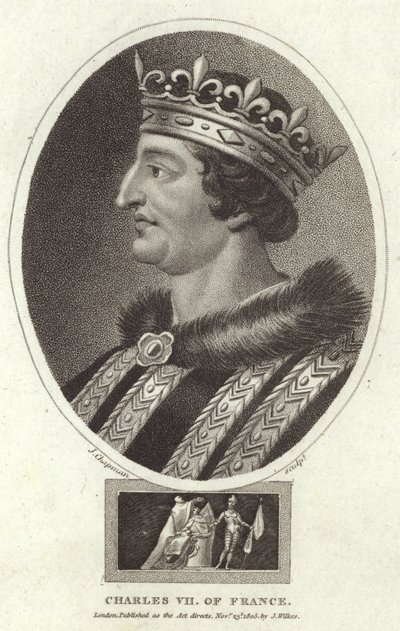 Carlo VII di Francia da English School