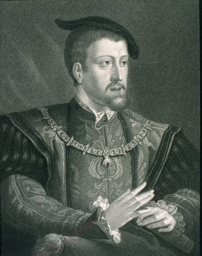 Carlo V (1500-58) Imperatore del Sacro Romano Impero e Re di Spagna, da 