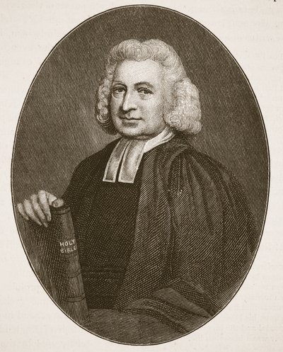 Charles Wesley, illustrazione da The Church of England: A History for the People di H.D.M. Spence-Jones da English School