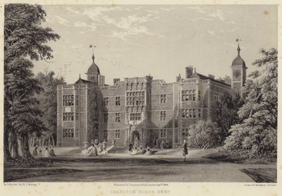 Charlton House, Kent (incisione) da English School
