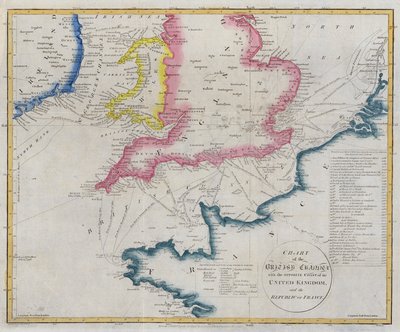 Carta del Canale della Manica da English School