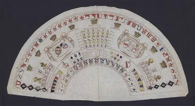 Grafico che mostra i ranghi e i simboli araldici dell