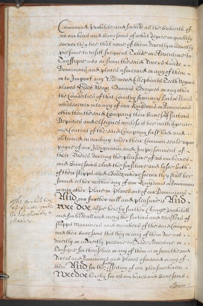 Carta concessa alla Compagnia dei Reali Avventurieri d