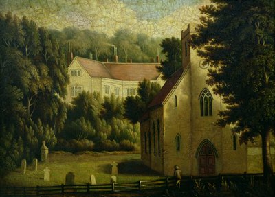 Chawton House e Chiesa, 1809 da English School