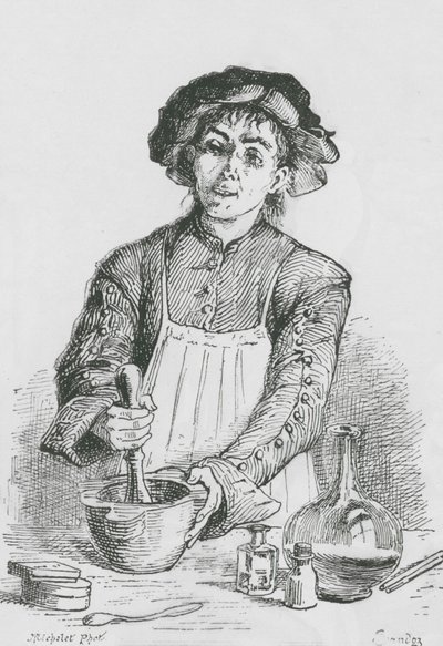Chimico (incisione) da English School
