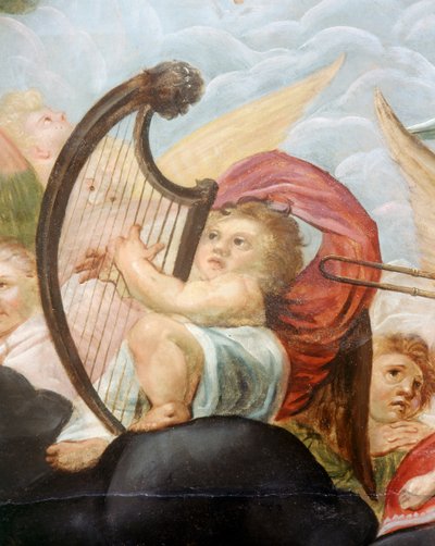 Cherubino che suona un