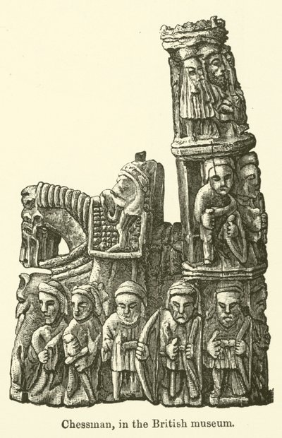 Pezzo degli scacchi, nel British Museum da English School