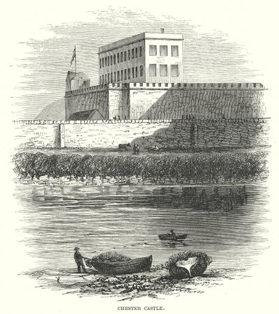 Castello di Chester (incisione) da English School