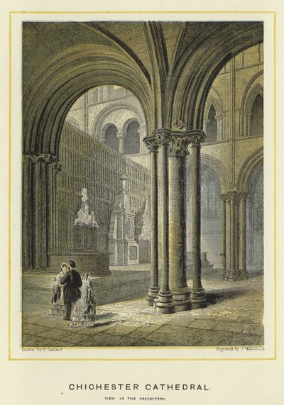 Cattedrale di Chichester, vista nel presbiterio da English School