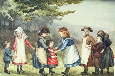 Giochi per bambini, c.1880 da English School