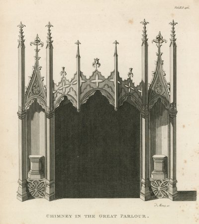 Camino nel Grande Salone, Strawberry Hill, Londra da English School