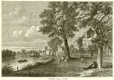 Chiswick Mall, nel 1820 da English School
