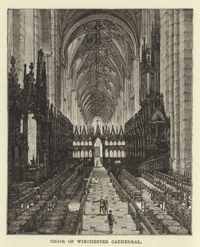 Coro della Cattedrale di Winchester da English School