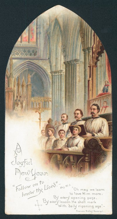 Coro che canta in chiesa da English School