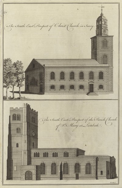 Christ Church, Surrey e Chiesa parrocchiale di St Mary a Lambeth da English School