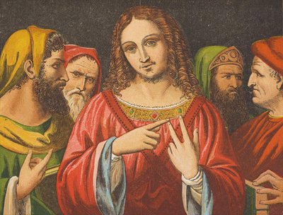 Cristo che disputa con i dottori da English School