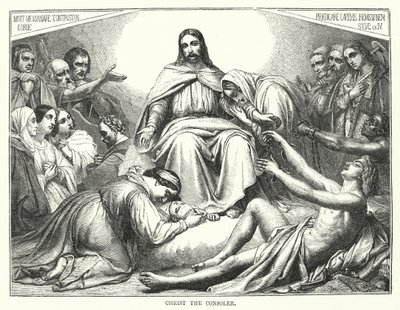 Cristo il Consolatore (incisione) da English School
