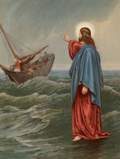 Cristo che cammina sul mare, San Giovanni, VI, 20 da English School