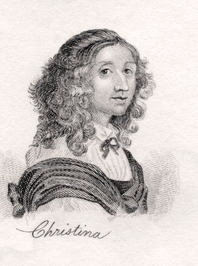 Cristina di Svezia, da Crabbs Historical Dictionary, pubblicato nel 1825 da English School