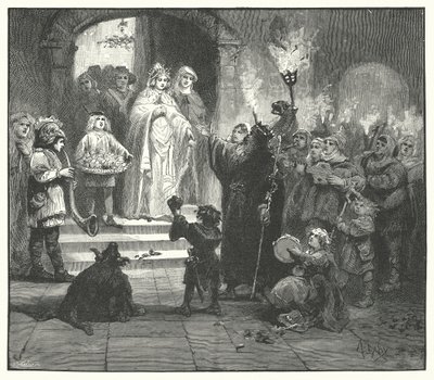 Mummers di Natale in Svezia da English School