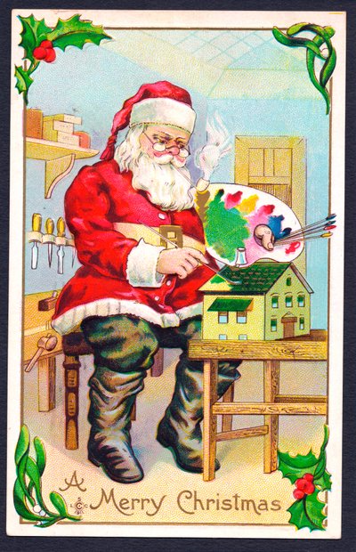 Cartolina di Natale, c.1907 da English School
