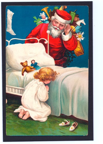 Cartolina di Natale, c.1907 da English School
