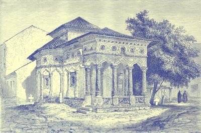 Chiesa a Bucarest, illustrazione da Viaggi Illustrati, a cura di H. W. Bates, pubblicata c.1880 da English School