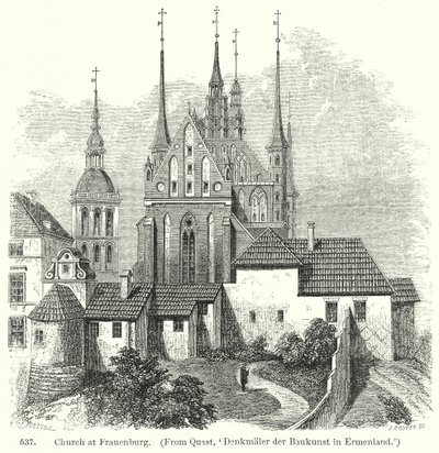 Chiesa di Frauenburg (incisione) da English School