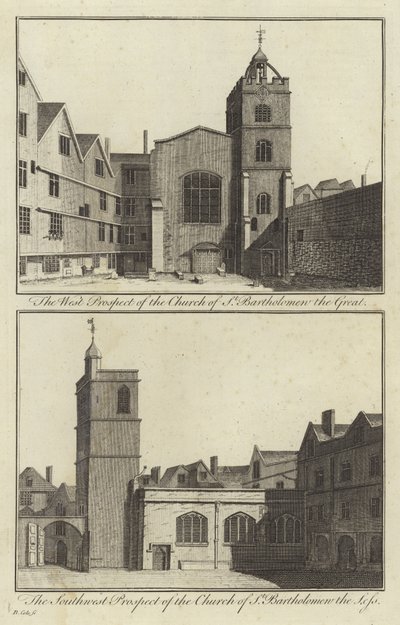 Chiesa di St Bartholomew the Great e Chiesa di St Bartholomew the Less, Londra da English School