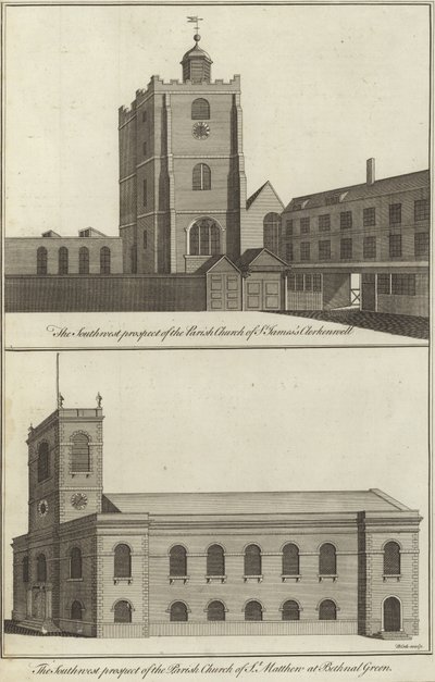 Chiesa di St James, Clerkenwell e Chiesa di St Matthew, Bethnal Green da English School