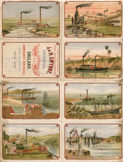 Carte da sigarette emesse da John e Henry Gwynne, 89 Cannon Street, Londra da English School