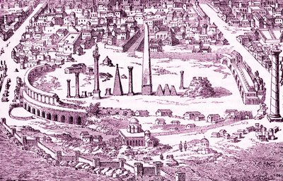 Circo e Ippodromo di Costantinopoli cristiana, illustrazione dell