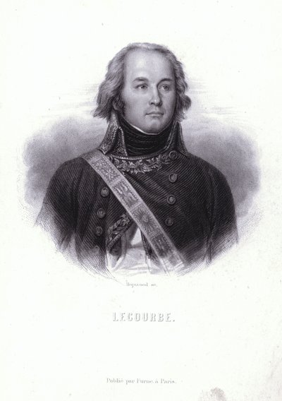Claude Lecourbe, generale francese durante le guerre rivoluzionarie e napoleoniche francesi (incisione) da English School