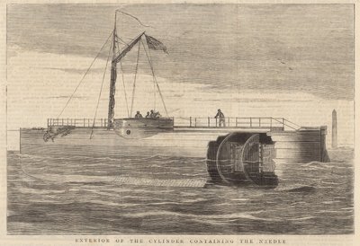 Ago di Cleopatra: Esterno del cilindro contenente l