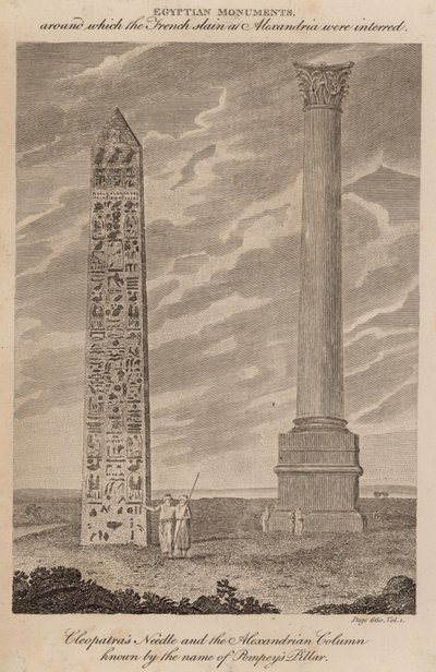 Ago di Cleopatra e la Colonna Alessandrina conosciuta come il Pilastro di Pompeo da English School