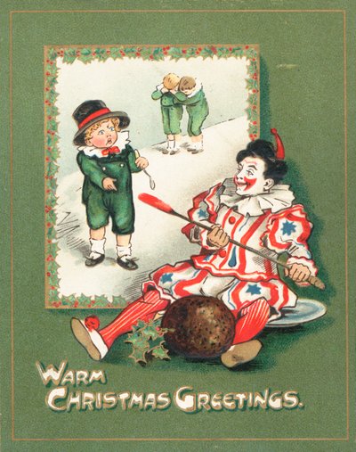 Clown che ruba il Budino di Prugne, Cartolina di Natale da English School